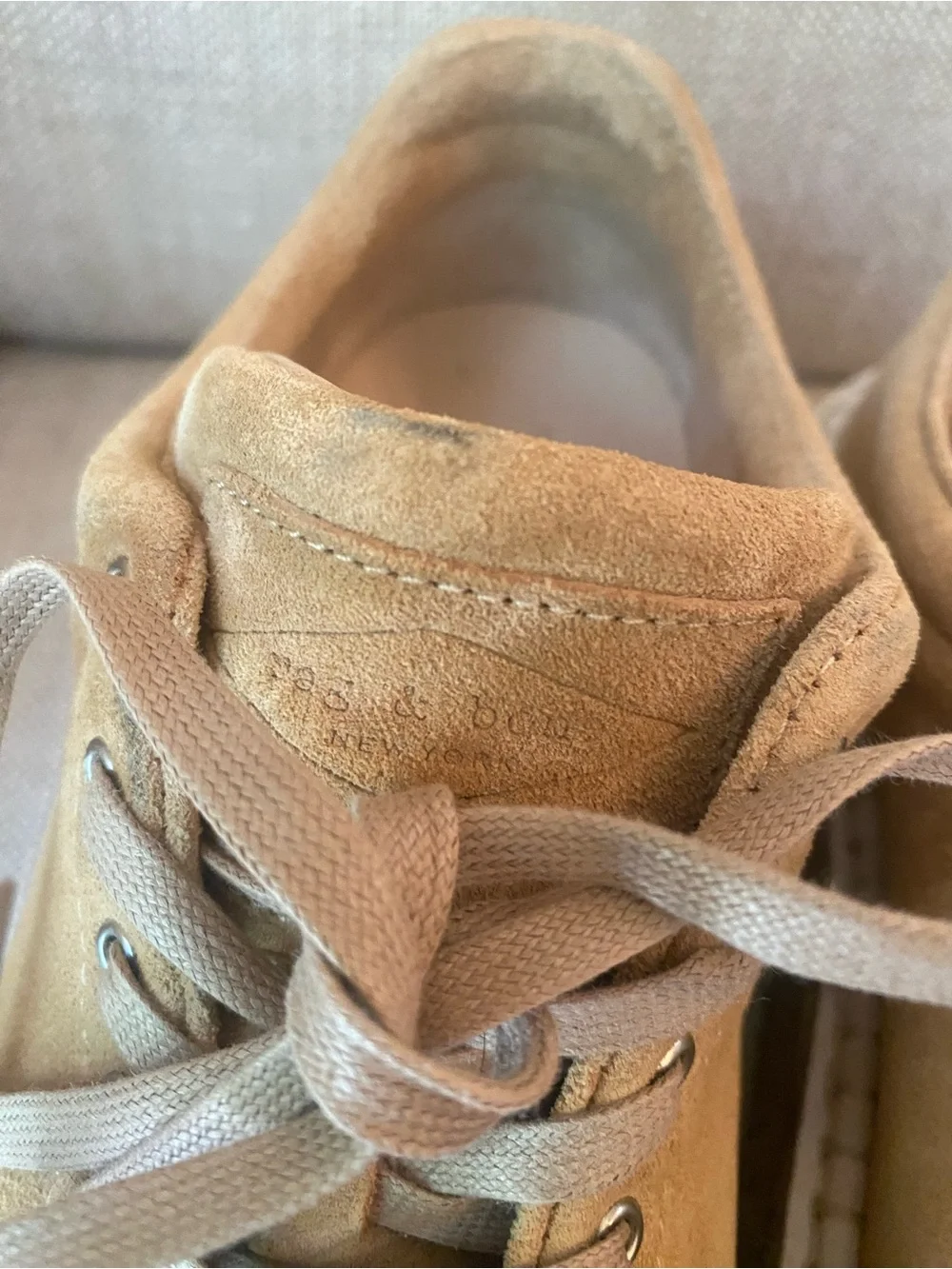 Rag & Bone Kent Platform Espadrille Suede Sneakers Dune Women's Sz 38  US 8